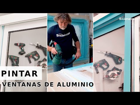 Pintar ventana aluminio antes y después